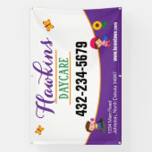 Professionele kinderopvang spandoek (Verticaal)