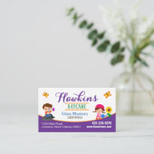 Professionele kinderopvang visitekaartje (Staand voorkant)