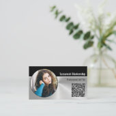 Professionele kinderverzorging aangepaste ovale fo visitekaartje (Staand voorkant)