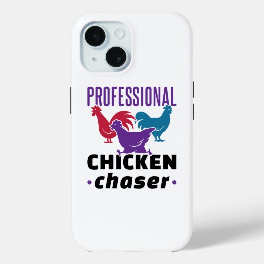 Professionele kippen met kleurrijke kip Case-Mate iPhone case (Achterkant)