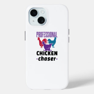 Professionele kippen met kleurrijke kip iPhone 15 case