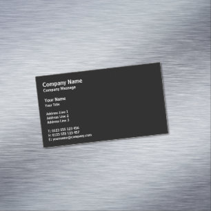 Professionele Klassieke   Duidelijke Zwarte Magnetisch Visitekaartje