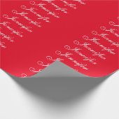 Professionele klassieke handschrift naam custom ro cadeaupapier (Hoek)