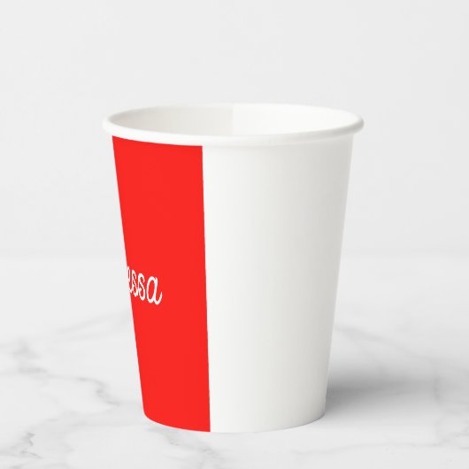 Professionele klassieke handschrift naam custom ro papieren bekers (Links)