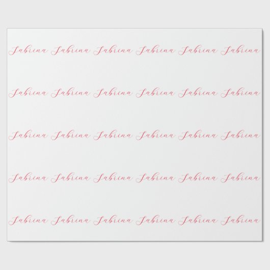 Professionele klassieke handschrijvernaam, aangepa cadeaupapier (Vlak)