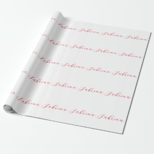 Professionele klassieke handschrijvernaam, aangepa cadeaupapier
