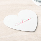 Professionele klassieke handschrijvernaam, aangepa kartonnen onderzetters (Gekanteld)