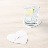 Professionele klassieke handschrijvernaam, aangepa kartonnen onderzetters (Insitu)