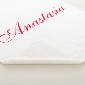 Professionele klassieke handschrijvernaam, aangepa sherpa deken (3/4)