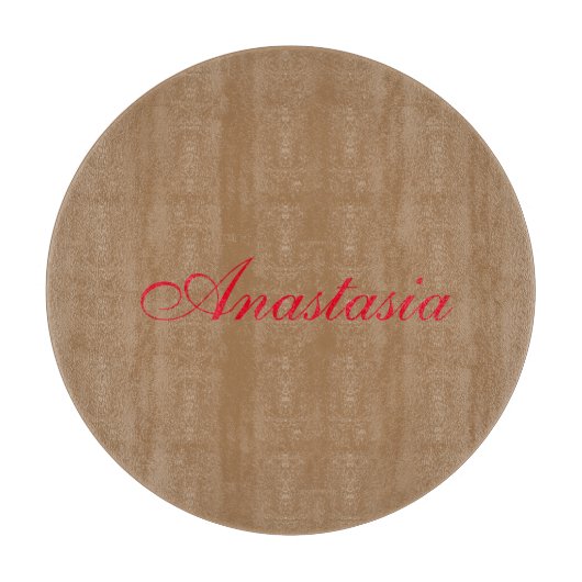 Professionele klassieke handschrijvernaam, aangepa snijplank (Voorkant)