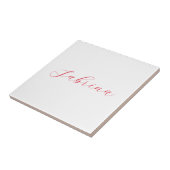 Professionele klassieke handschrijvernaam, aangepa tegeltje (Zijkant)