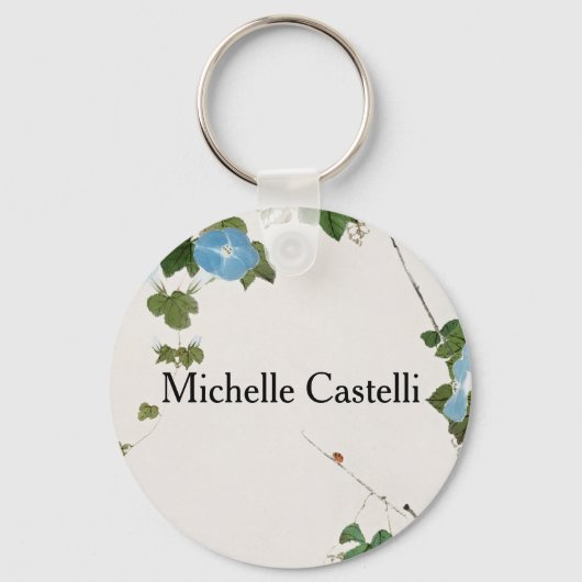 Professionele Klassieke minimalistische Floral Sleutelhanger (Voorkant)