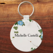 Professionele Klassieke minimalistische Floral Sleutelhanger (Voorkant)