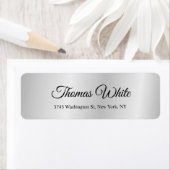 Professionele Klassieke plaat, zilver grijs Etiket (Insitu)