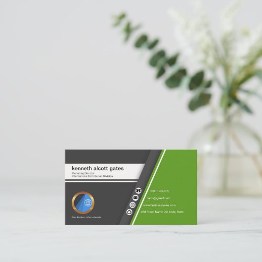 Professionele Klassieke verkooptechnicus Retro Visitekaartje (Staand voorkant)