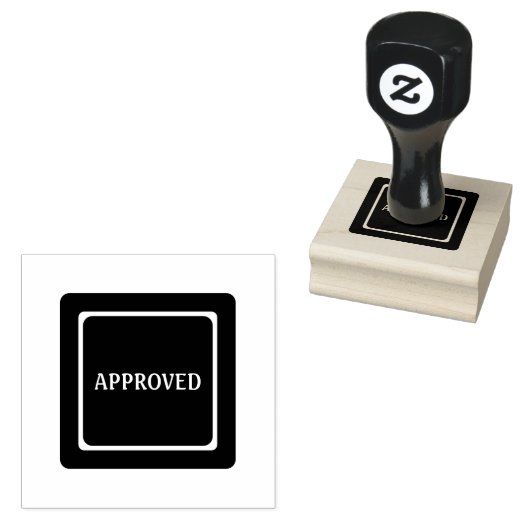 Professionele Klassieker GOEDGEKEURD Tekst Diep Pa Rubberstempel (Gestempeld)