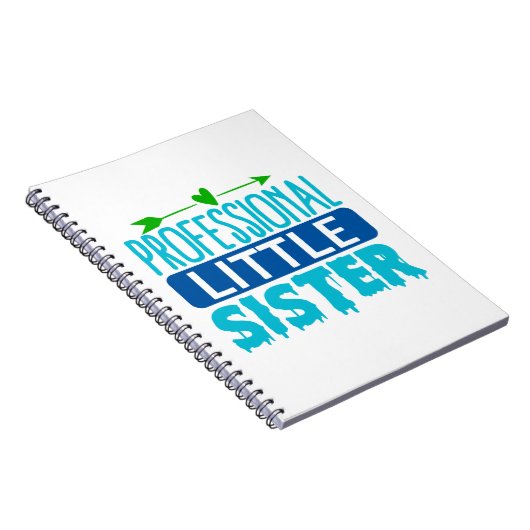 Professionele kleine zus blauwe verf druppel notitieboek (Rechterzijde)