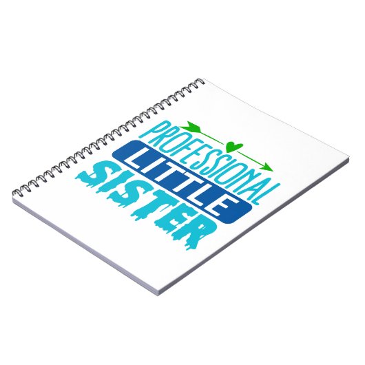 Professionele kleine zus blauwe verf druppel notitieboek (Linkerzijde)