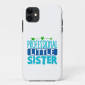 Professionele kleine zuster Blue Paint Drip Case-Mate iPhone Case (Achterkant)