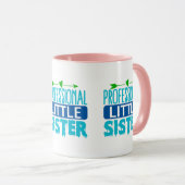 Professionele kleine zuster Blue Paint Drip Mok (Voorkant rechts)