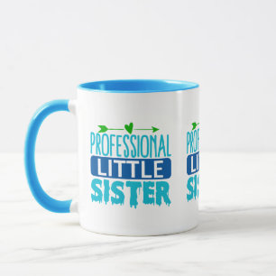 Professionele kleine zuster Blue Paint Drip Mok