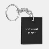 Professionele Kletskous T-shirt – Grappig Moeder C Sleutelhanger (Voorkant Links)