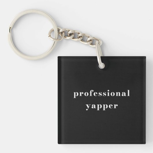 Professionele Kletskous T-shirt – Grappig Moeder C Sleutelhanger (Voorkant)