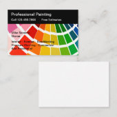 Professionele kleurenchips voor verfservices visitekaartje (Voorkant / Achterkant)