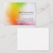 Professionele kleurrijke Abstracte art elegante kl Visitekaartje (Voorkant / Achterkant)