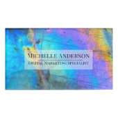 Professionele Kleurrijke Crystal Stone Job Titel Naambadge (Voorkant)