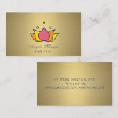 Professionele kleurrijke Lotus Gold Visitekaartje (Voorkant / Achterkant)