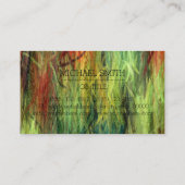 Professionele Kleurrijke Moderne Houten Monogram # Visitekaartje (Achterkant)