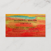 Professionele, kleurrijke, moderne kijk op hout #3 visitekaartje (Achterkant)