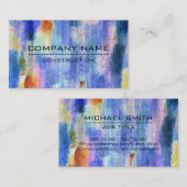 Professionele, kleurrijke, moderne kijk op hout visitekaartje (Voorkant / Achterkant)