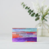 Professionele, kleurrijke, moderne kijker uit het  visitekaartje (Staand voorkant)