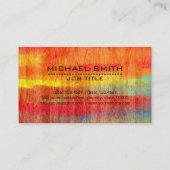 Professionele, kleurrijke, moderne look #11 visitekaartje (Achterkant)
