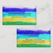 Professionele kleurrijke, moderne look #16 visitekaartje (Voorkant / Achterkant)