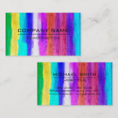 Professionele, kleurrijke, moderne look #18 visitekaartje (Voorkant / Achterkant)