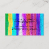 Professionele, kleurrijke, moderne look #18 visitekaartje (Achterkant)