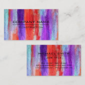 Professionele, kleurrijke, moderne look #6 visitekaartje (Voorkant / Achterkant)
