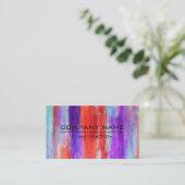 Professionele, kleurrijke, moderne look #6 visitekaartje (Staand voorkant)