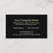 Professionele Kleurrijke Poedel Pet Grooming Servi Visitekaartje (Achterkant)