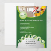 Professionele klusjesman flyer sjabloon  kaart (Voorkant / Achterkant)