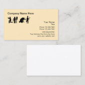 Professionele klusjesman services visitekaartje (Voorkant / Achterkant)