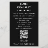 Professionele knipbeurt Kapperpaal Moderne kappers Flyer (Achterkant)