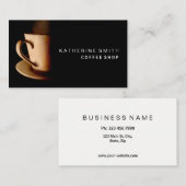 Professionele koffie-Visitekaartje Visitekaartje (Voorkant / Achterkant)