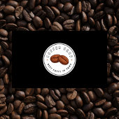 Professionele Koffiewinkel Zwart & Wit Logo Visitekaartje