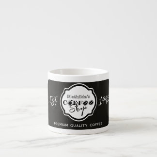 Professionele koffiezaak gepersonaliseerd logo zwa espresso kop