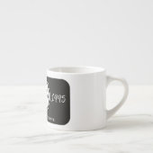 Professionele koffiezaak gepersonaliseerd logo zwa espresso kop (Rechts)