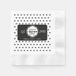 Professionele koffiezaak gepersonaliseerd logo Zwa Servet